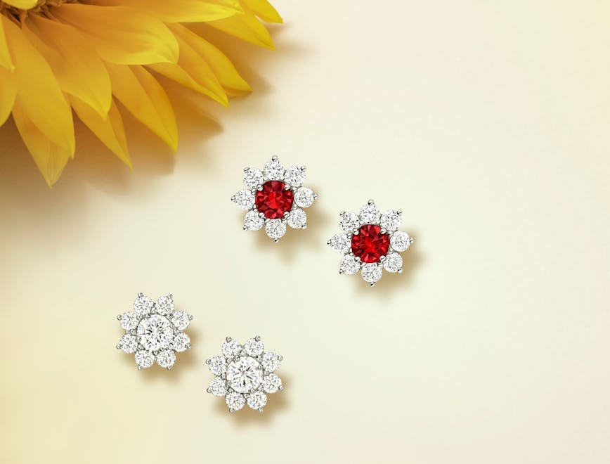 accessories earring jewelry diamond gemstone dahlia flower plant